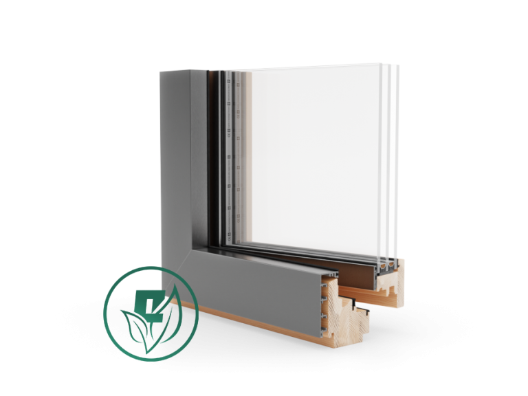 Holzfenster Esperia Life 74 ALU