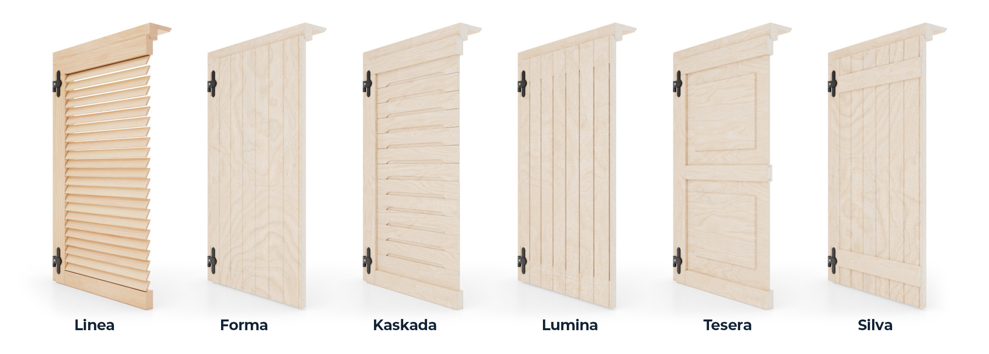 Aussen Holzfensterläden an einer Fassade